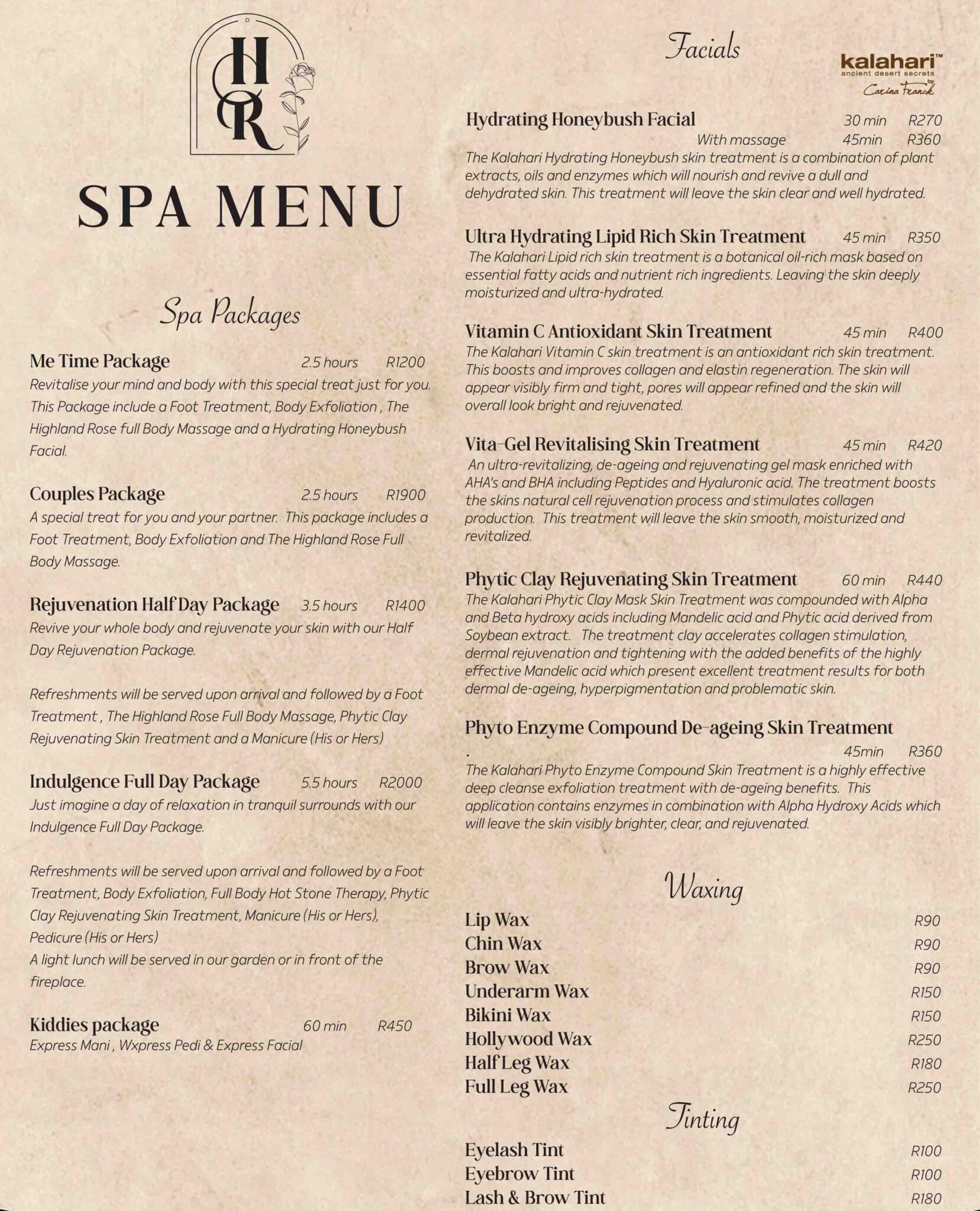 Spa - The Highland Rose